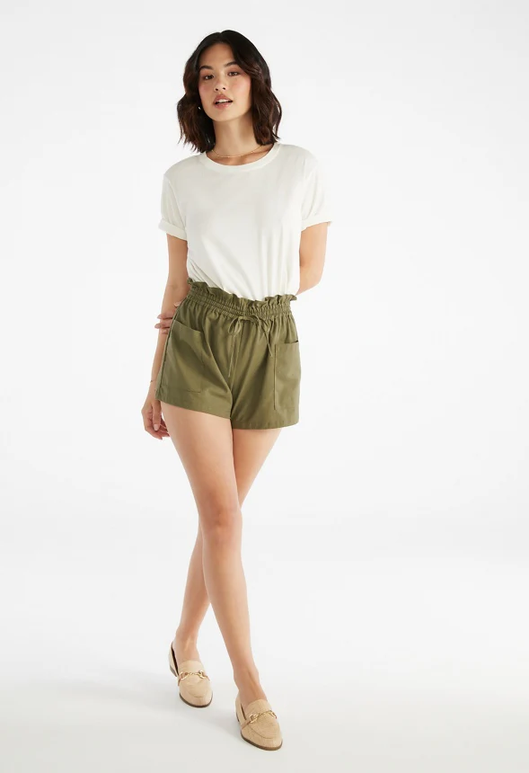 Paperbag Linen Shorts - Image 5