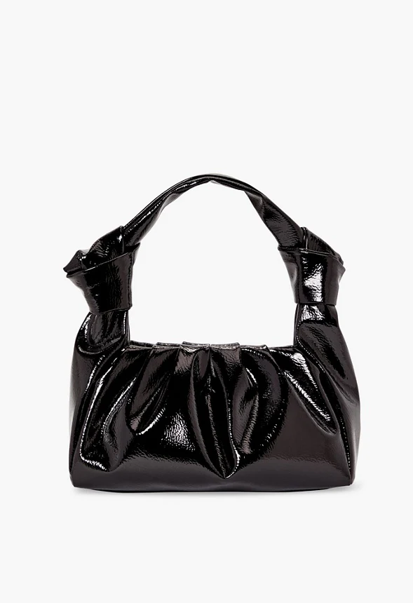 Patent Soft Volume Shoulder Bag - Image 2