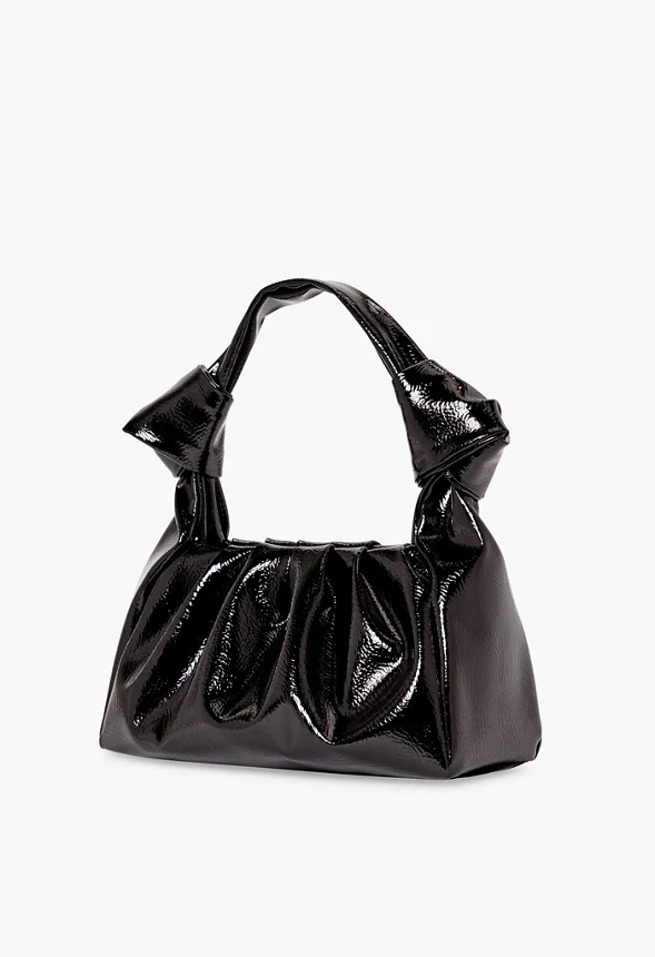 Patent Soft Volume Shoulder Bag - Image 4