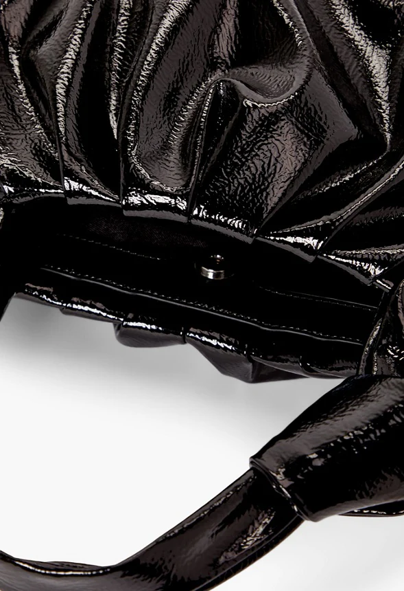 Patent Soft Volume Shoulder Bag - Image 5