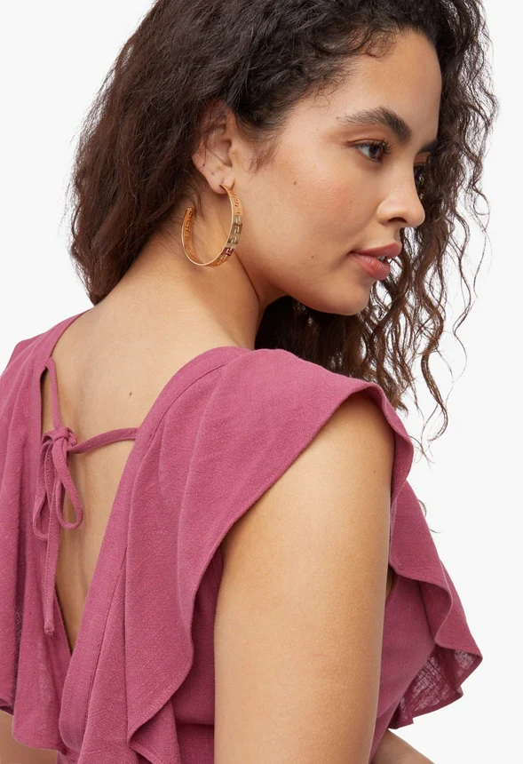 Patterned Cutout Hoops - Image 3