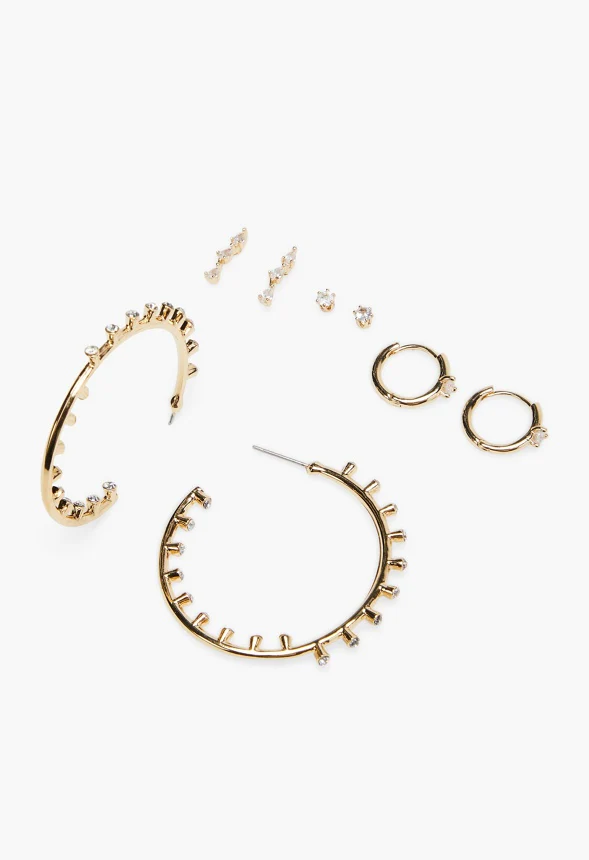 Pave Earrings Set - Image 2