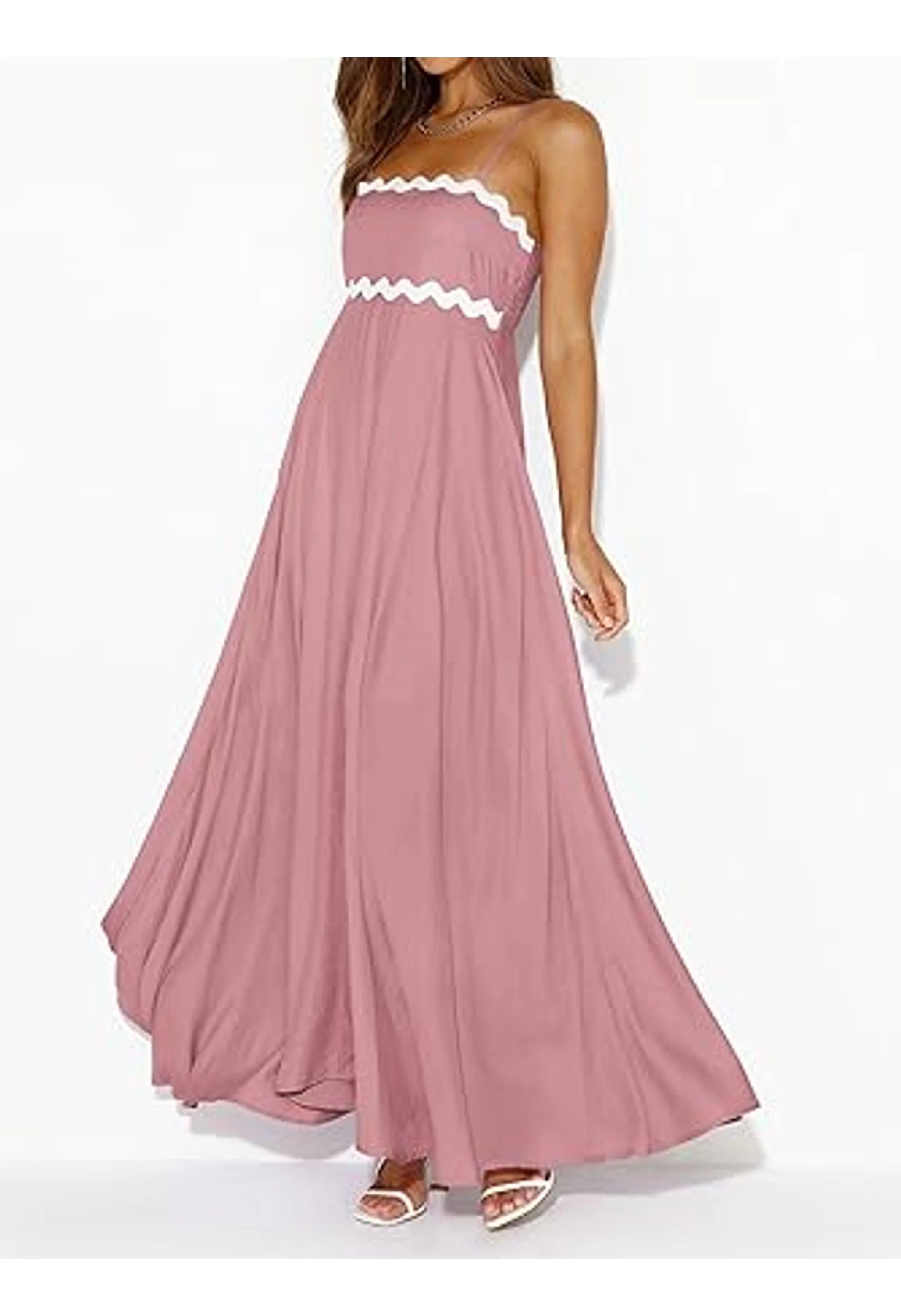 Women's Spaghetti Strap Boho Maxi Dress - Image 2