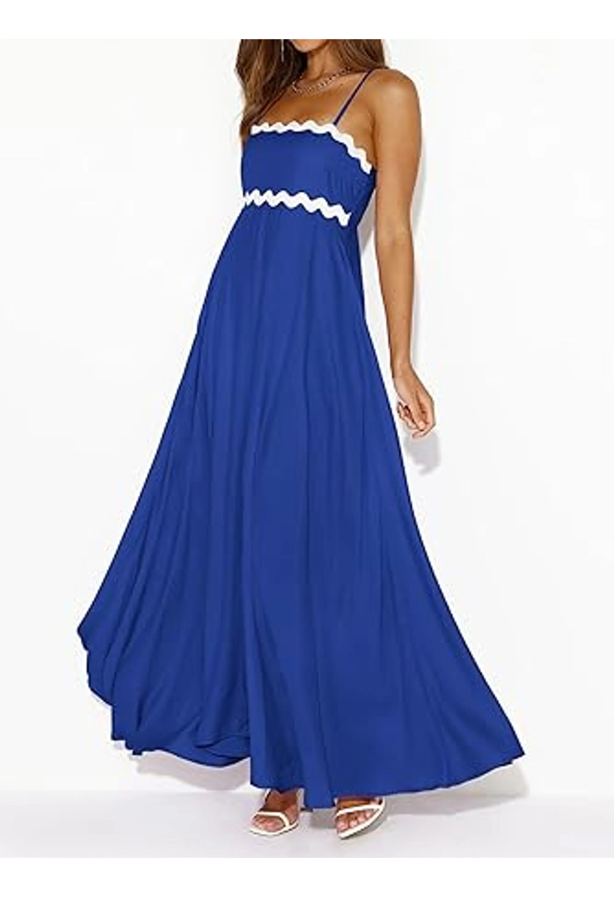 Women's Spaghetti Strap Boho Maxi Dress - Image 2