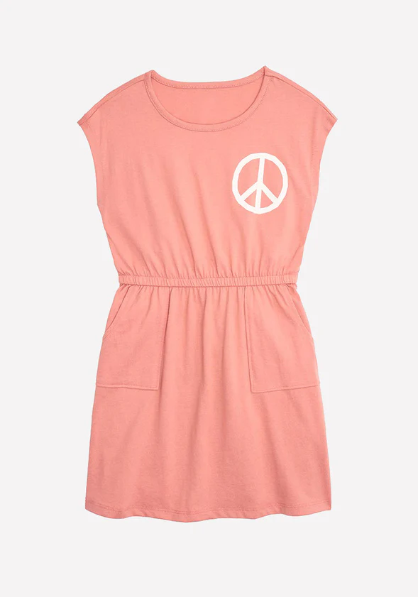 Peace T-Shirt Pocket Dress - Image 2