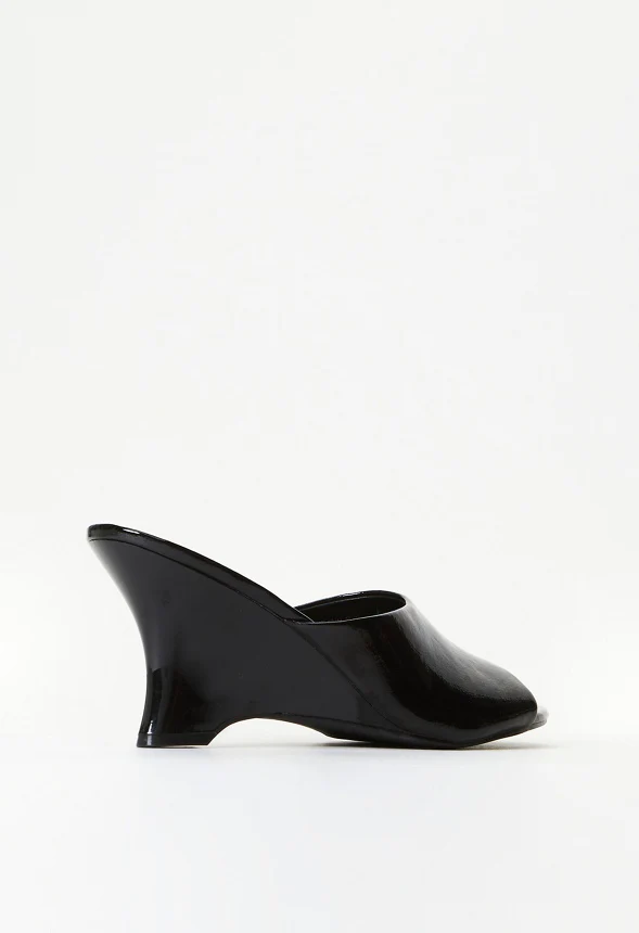 Peep-Toe Wedge Sandals - Image 4
