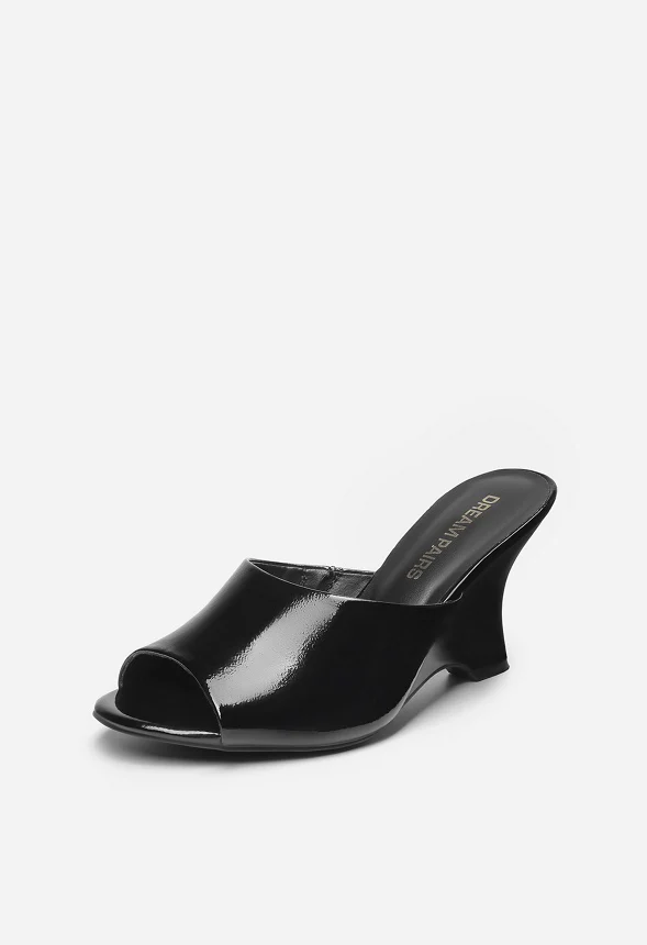 Peep-Toe Wedge Sandals - Image 5