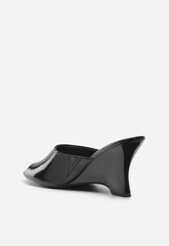 Peep-Toe Wedge Sandals - Image 7