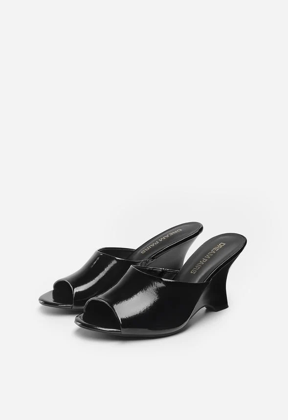 Peep-Toe Wedge Sandals - Image 8