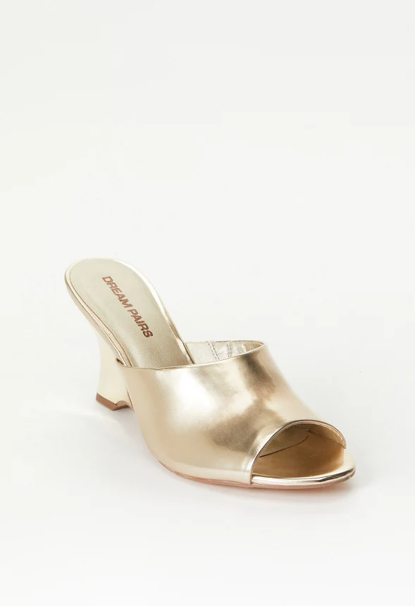 Peep-Toe Wedge Sandals - Image 3