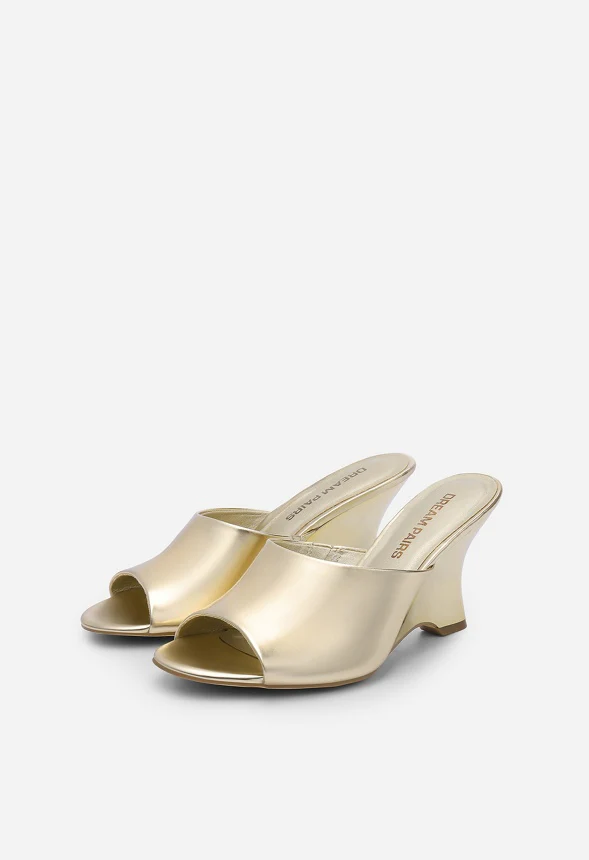 Peep-Toe Wedge Sandals - Image 8