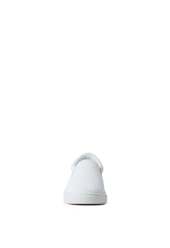 Perforated Faux Leather Slip On Sneaker - Image 5
