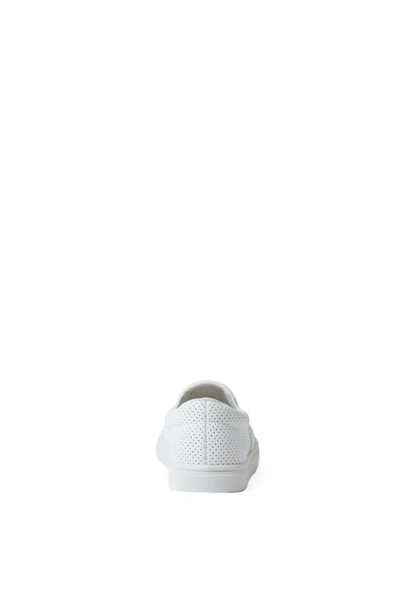 Perforated Faux Leather Slip On Sneaker - Image 6