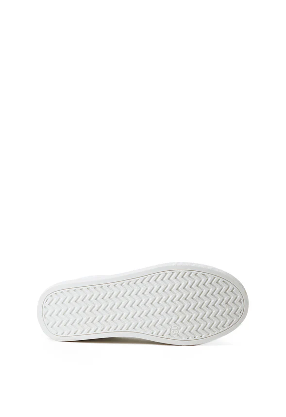 Perforated Faux Leather Slip On Sneaker - Image 7