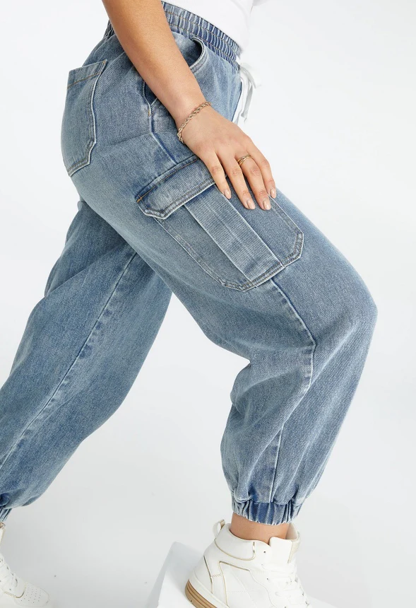 Peyton 90'S Denim Joggers - Image 5
