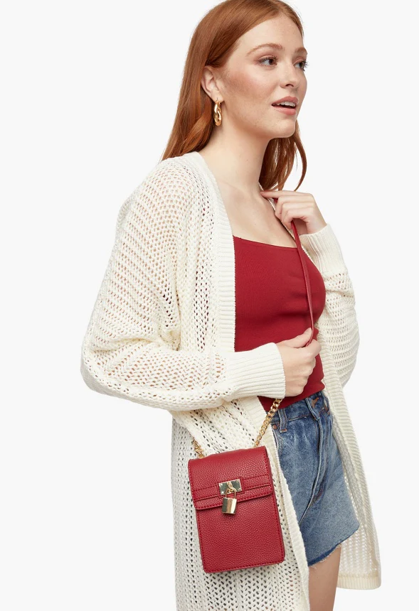 Phone Crossbody With Padlock - Image 6