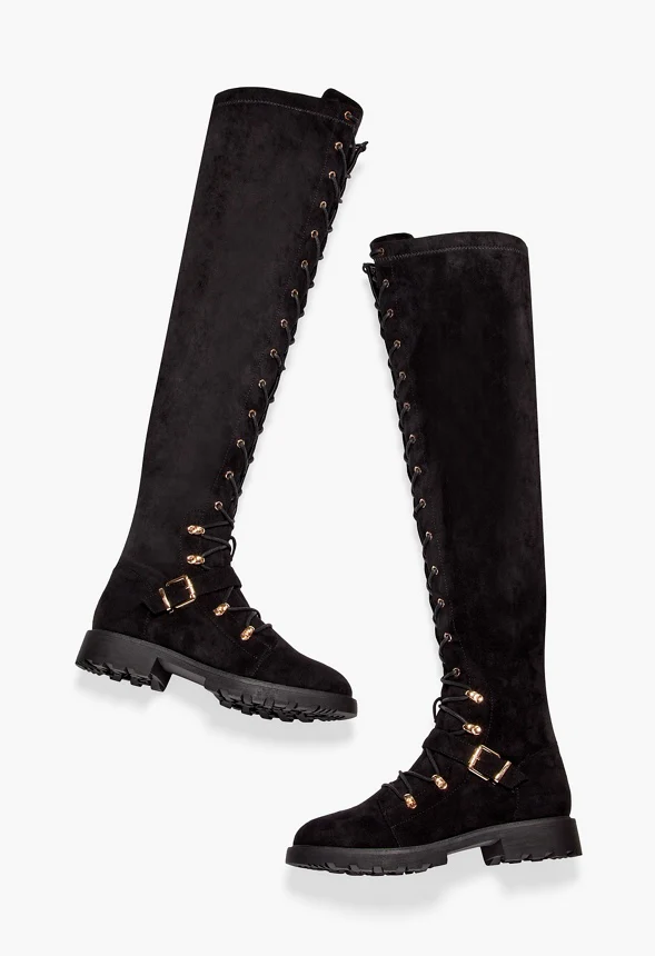 Phyllida Over-The-Knee Lace-Up Boot - Image 6