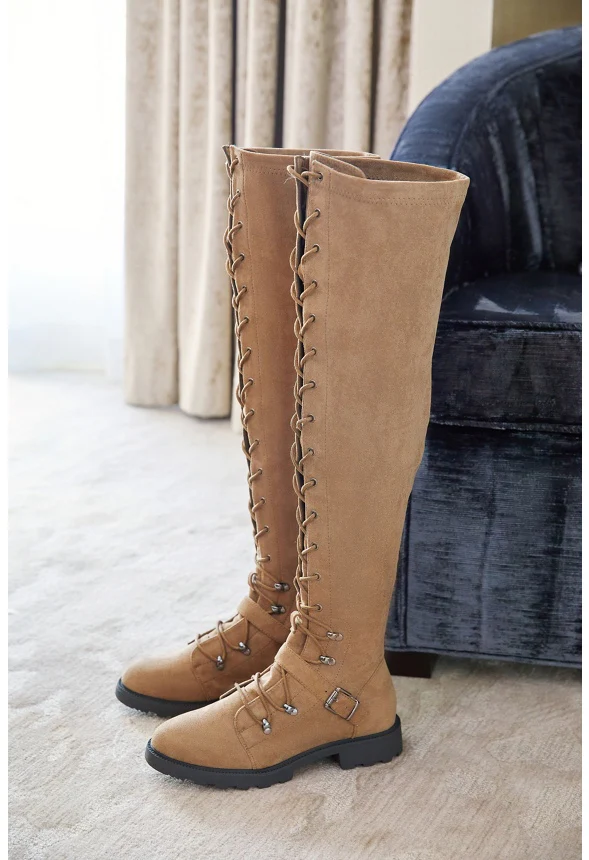 Phyllida Over-The-Knee Lace-Up Boot - Image 2