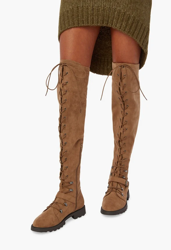 Phyllida Over-The-Knee Lace-Up Boot - Image 5