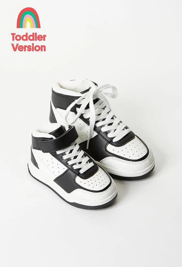Pieced Court High Top Sneaker - Image 4