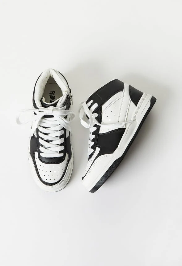 Pieced Court High Top Sneaker - Image 5