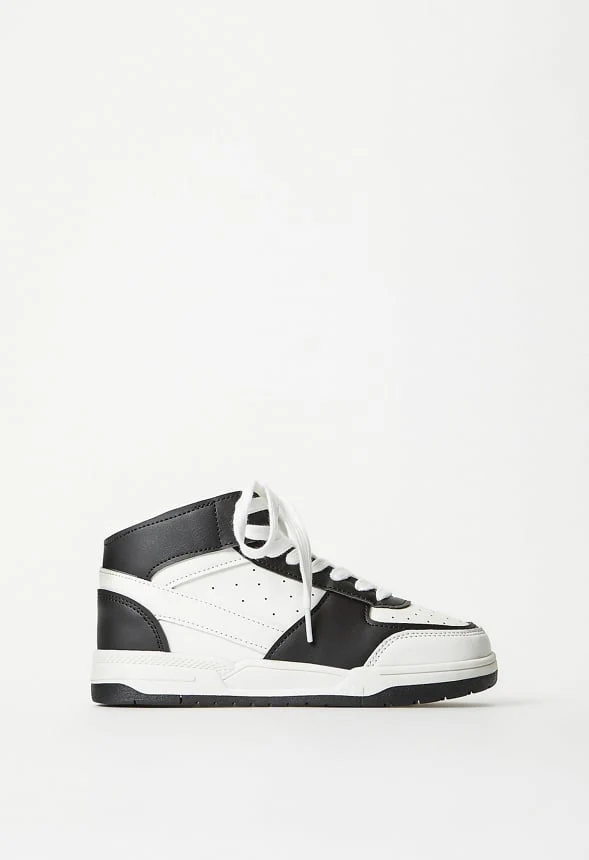 Pieced Court High Top Sneaker - Image 6