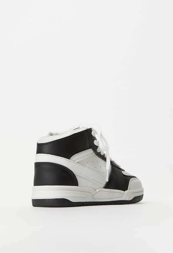 Pieced Court High Top Sneaker - Image 7