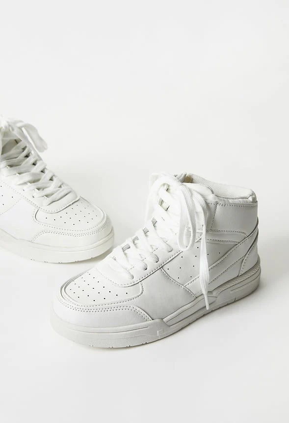 Pieced Court High Top Sneaker - Image 3