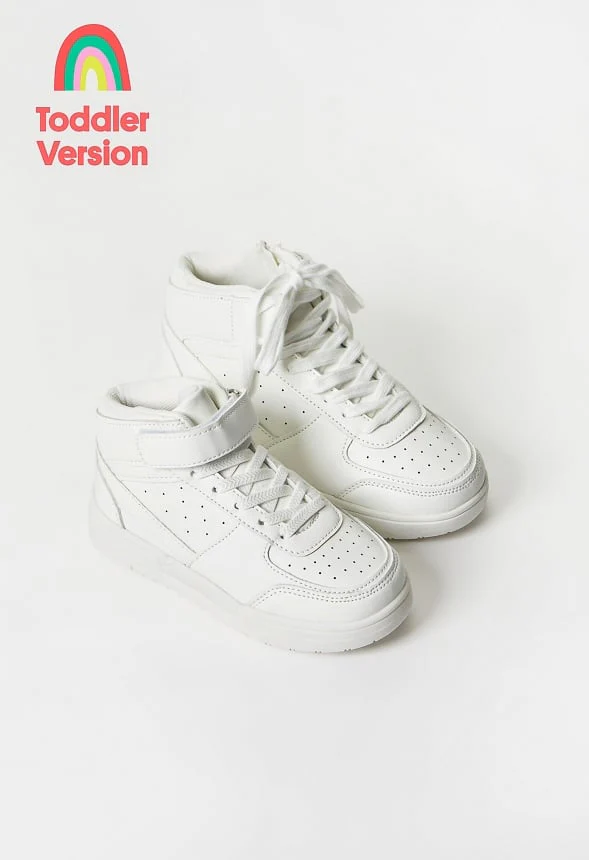 Pieced Court High Top Sneaker - Image 4