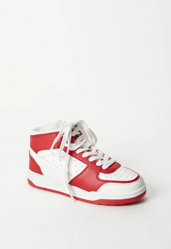 Pieced Court High Top Sneaker - Image 2