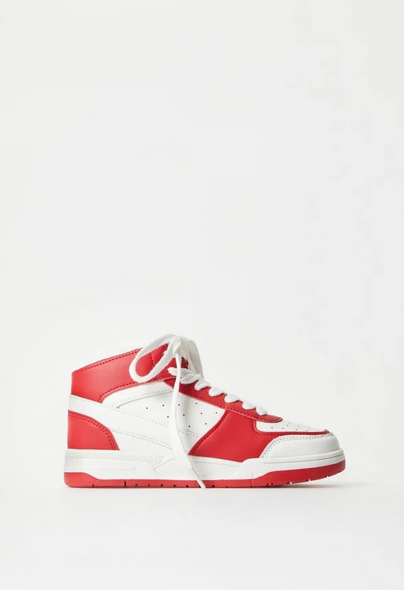 Pieced Court High Top Sneaker - Image 3