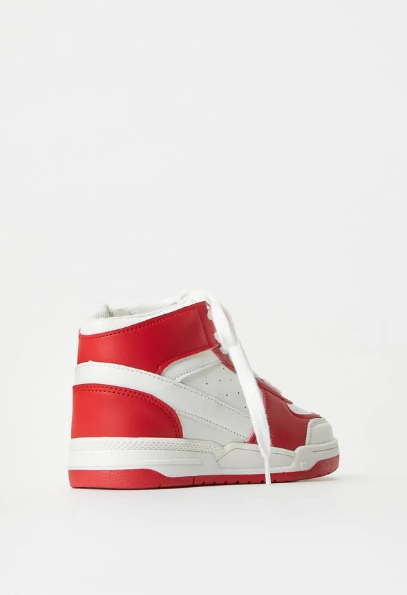 Pieced Court High Top Sneaker - Image 4