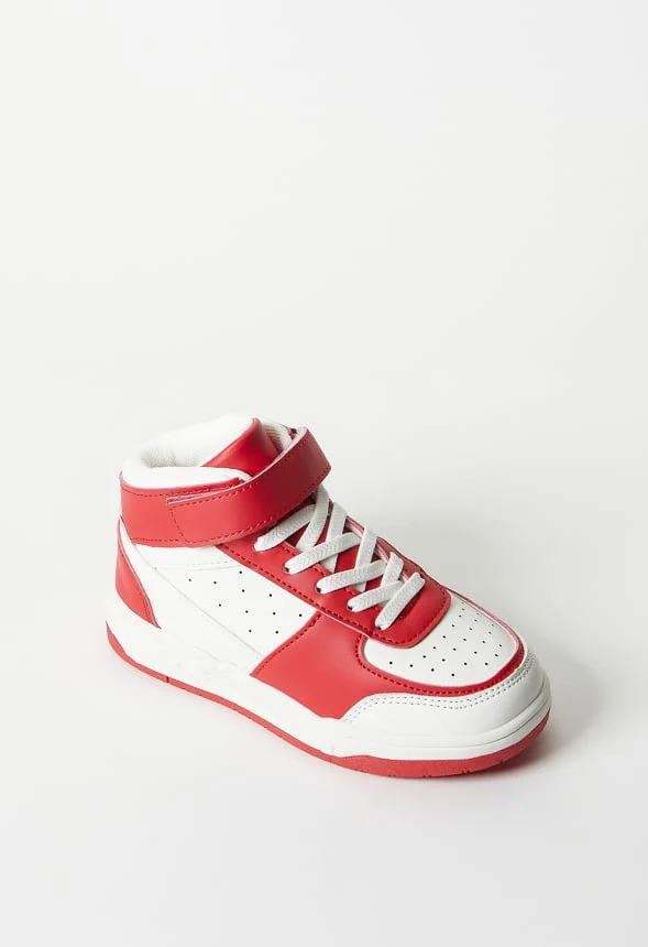 Pieced Court High Top Sneaker - Image 6