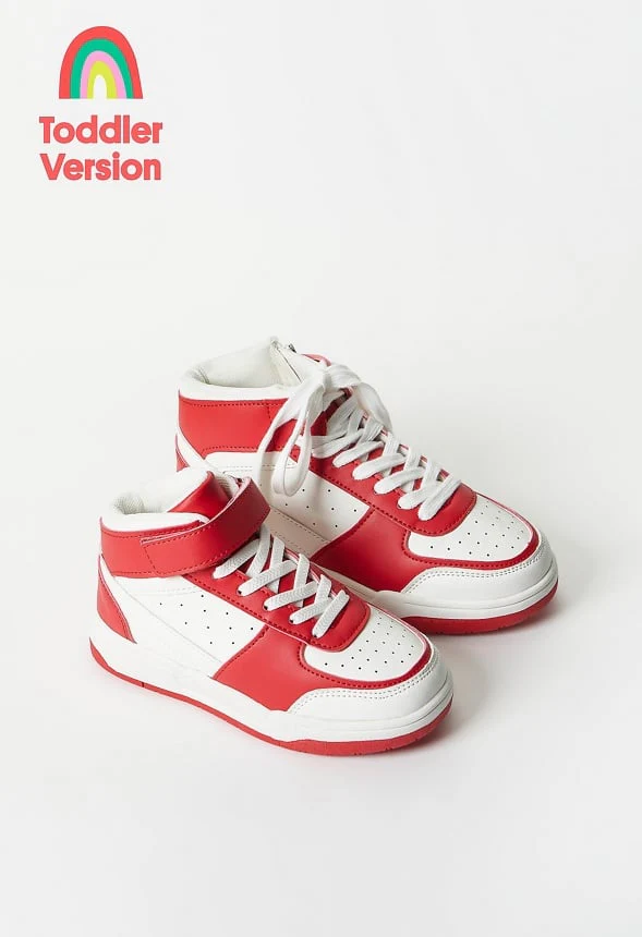 Pieced Court High Top Sneaker - Image 7