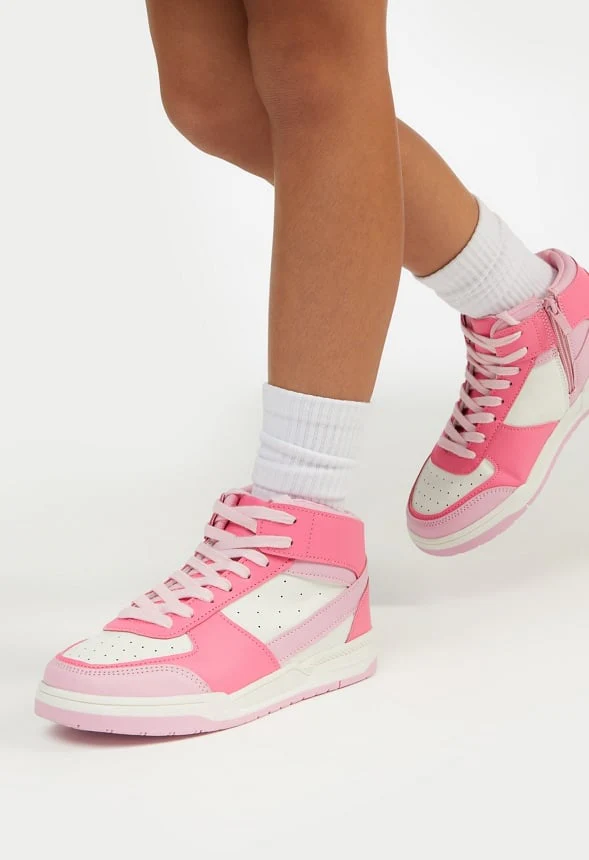Pieced Court High Top Sneaker - Image 2