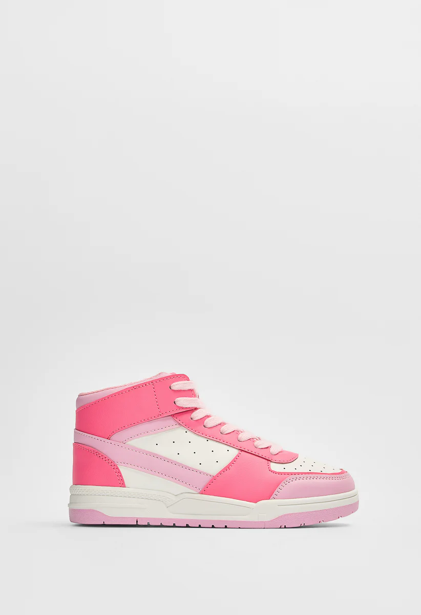 Pieced Court High Top Sneaker - Image 3
