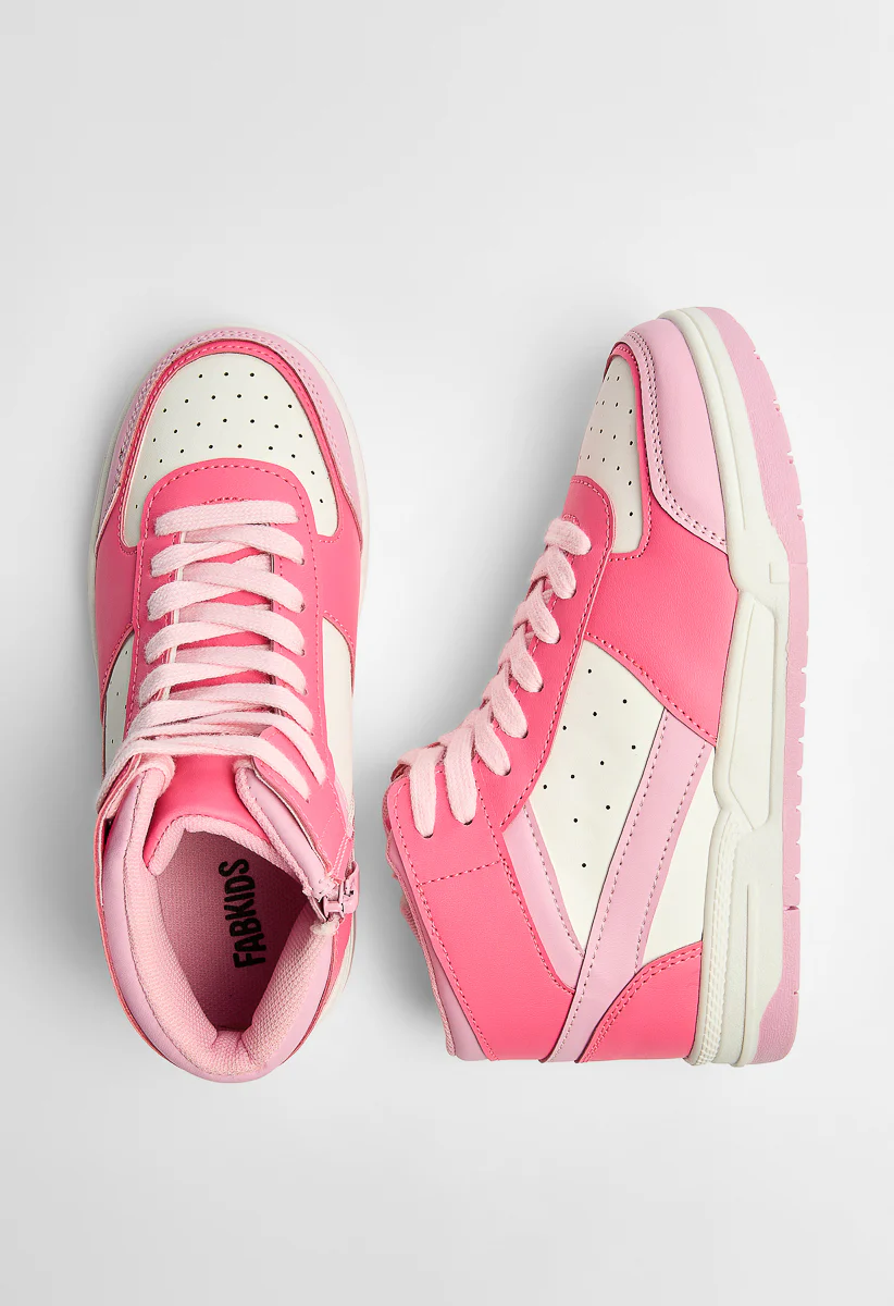 Pieced Court High Top Sneaker - Image 4