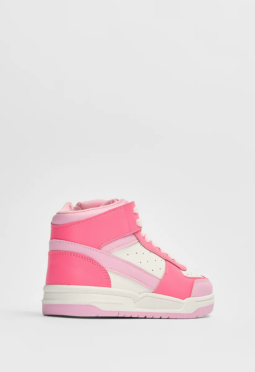 Pieced Court High Top Sneaker - Image 5