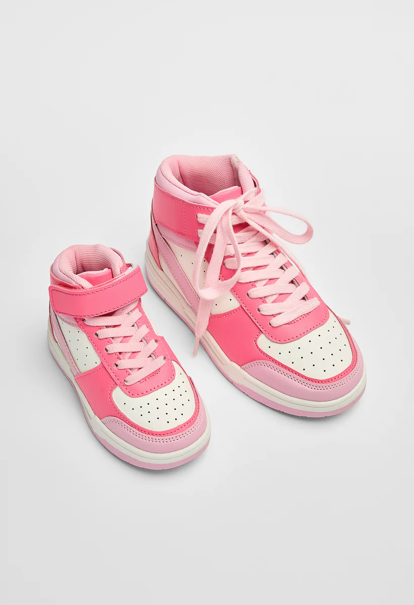 Pieced Court High Top Sneaker - Image 7