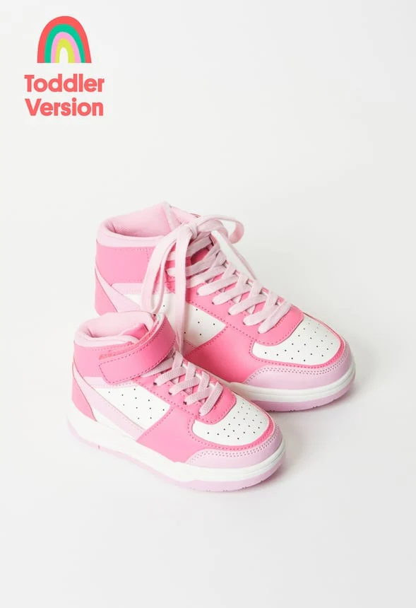 Pieced Court High Top Sneaker - Image 9