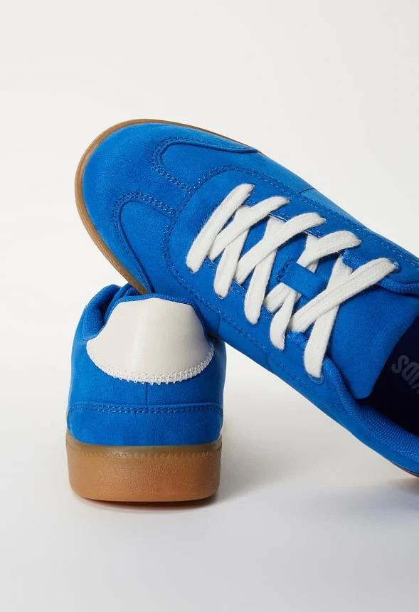 Pieced Faux Suede Sneaker - Image 4