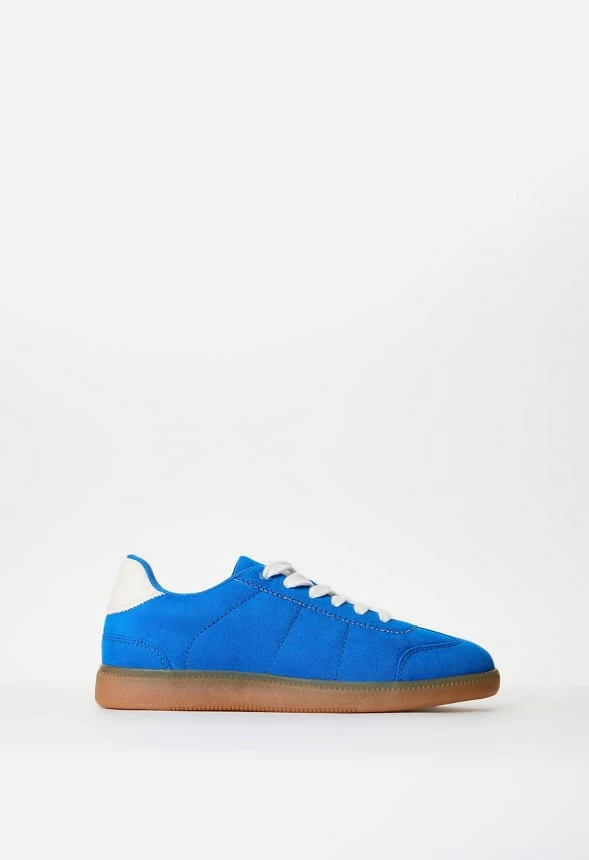 Pieced Faux Suede Sneaker - Image 5