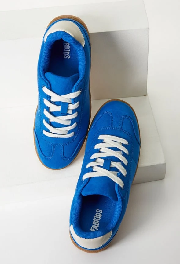 Pieced Faux Suede Sneaker - Image 7