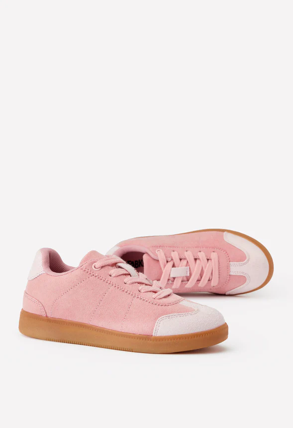 Pieced Faux Suede Sneaker - Image 5