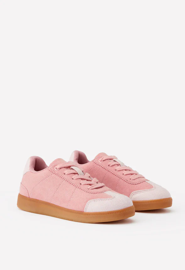 Pieced Faux Suede Sneaker - Image 6