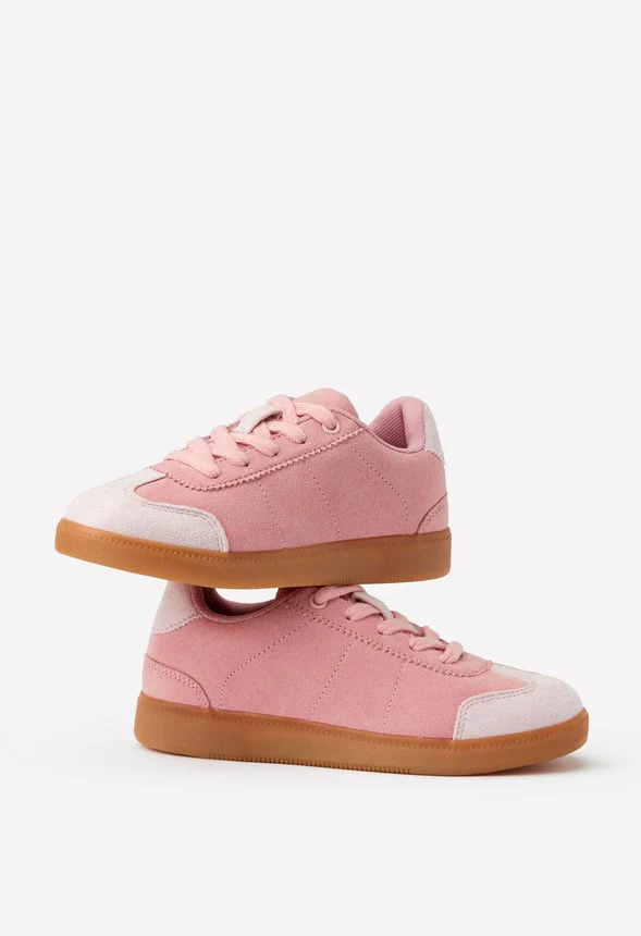 Pieced Faux Suede Sneaker - Image 7