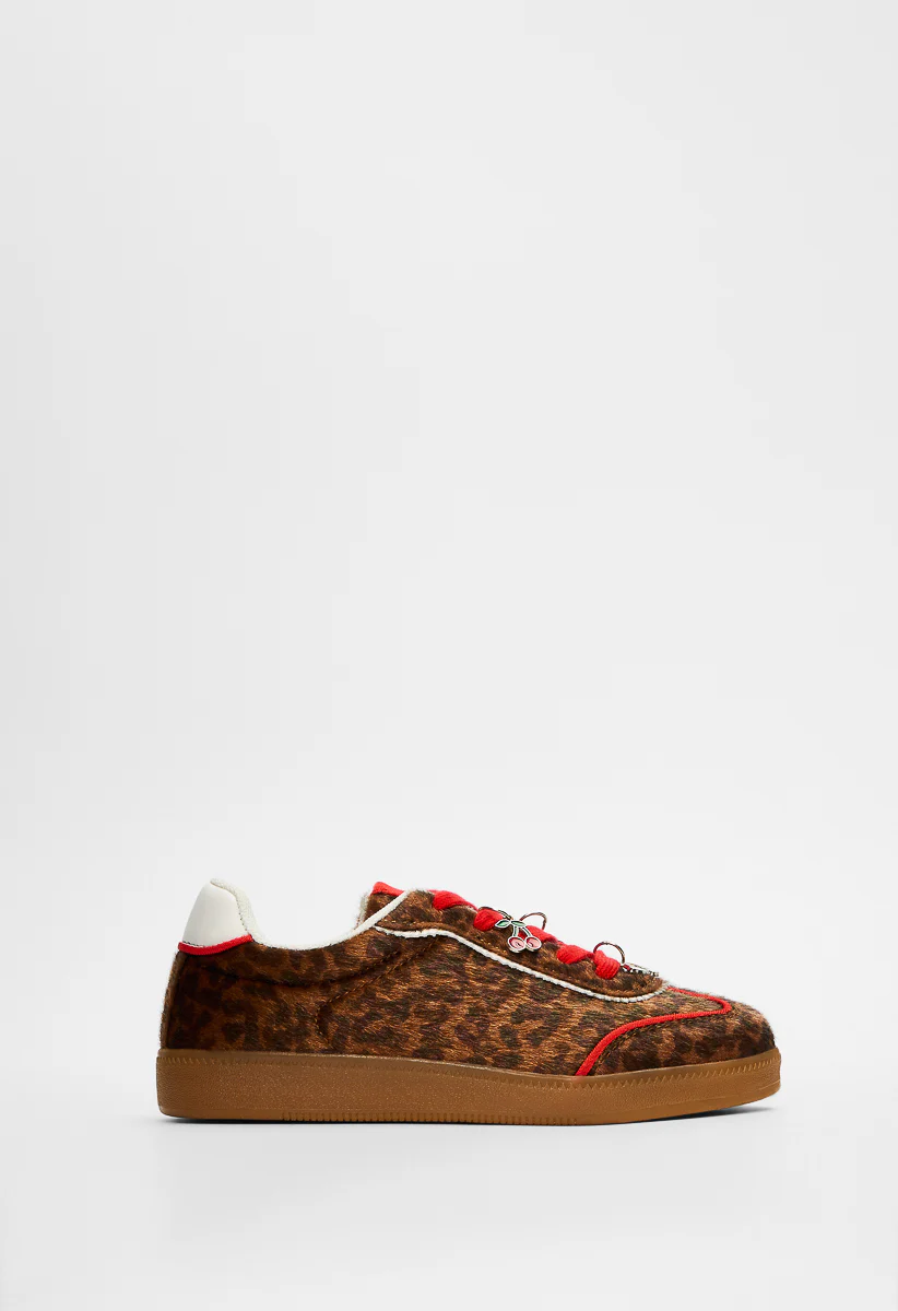 Pieced Lace Up Charms Sneaker - Image 2