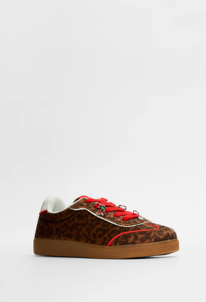 Pieced Lace Up Charms Sneaker - Image 3