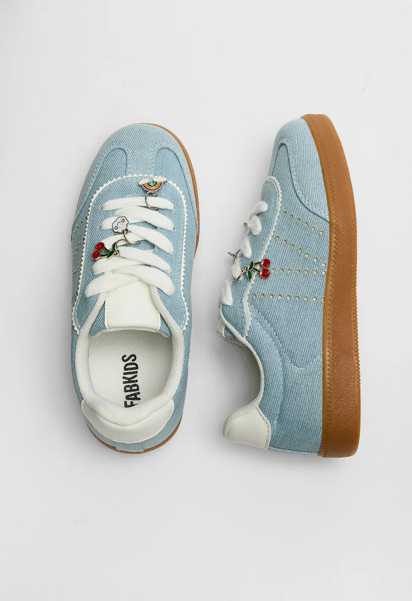 Pieced Lace Up Charms Sneaker - Image 5