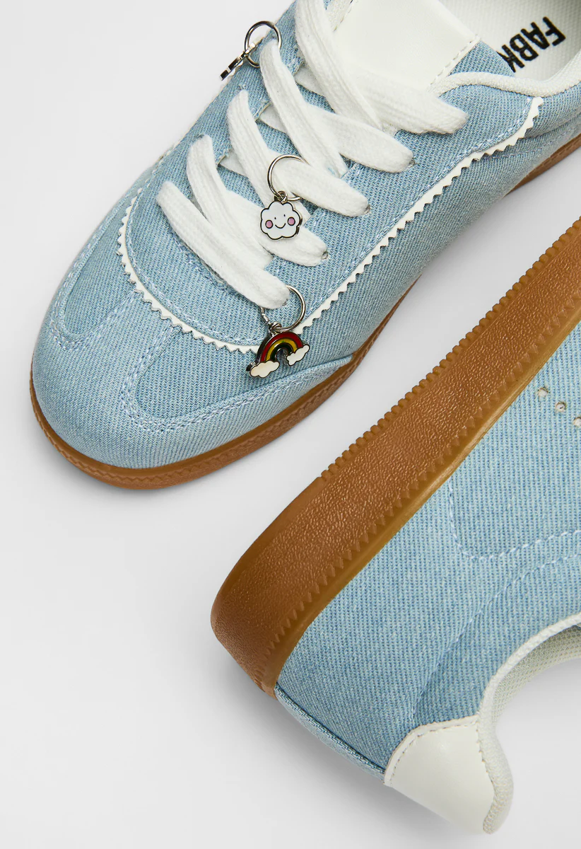 Pieced Lace Up Charms Sneaker - Image 7